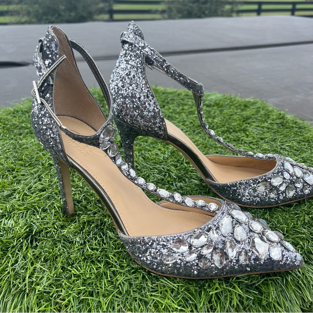 Jewel Badgley Mischa Smoke Glitter Pumps - Picture 3 of 9